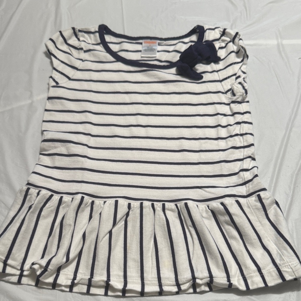 Gymboree Navy and White Striped Top
